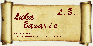 Luka Basarić vizit kartica